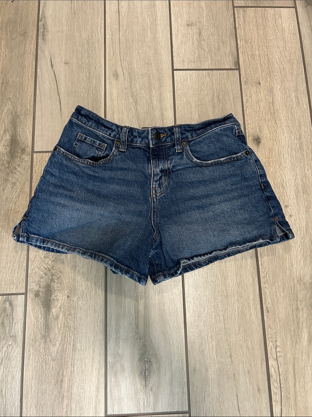 wild fable Dark Blue Denim Cutoff Shorts